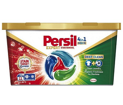 Капсулы для машинной стирки Persil Диски Удаление пятен 11 шт.