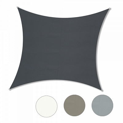 Тент-парус POLI прямоугольник 3x4 м темно-серый 