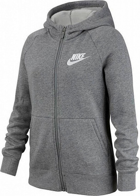 Джемпер Nike G NSW PE FULL ZIP BV2712-091 р. S серый
