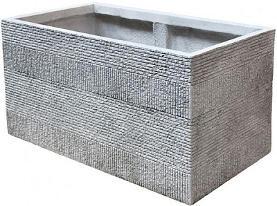 Кашпо Engard Оттава 79х37,5х37,5 см прямокутний 111 л бежево-сірий (GA68-2)