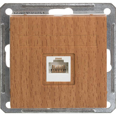 Розетка W-59 RSI-152K5E-8-86 бук