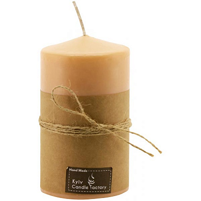 Свічка Candle Factory EcoLife помаранчева пастельна 120 мм