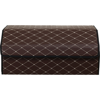 Сумка-органайзер в багажник розмір XL Auto Assistance AA-633BW коричнево-білий