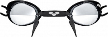 Очки для плавания Arena SWEDIX MIRROR 92399-55 универсальный черный с серебристым
