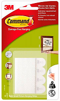 Самоклеящиеся зацепки клейкие для рамок и картин 3M Command 17202 малые 0,45 кг 4 пары
