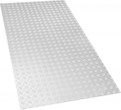 Лист алюмінієвий рифлений квінтет 2,0х1000х2000