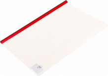 Папка с прижимом А4 пластиковая 65 листов красный UP! (Underprice)