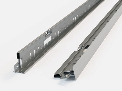 Профиль KRAFT Fortis T-24 3600x38x24 мм серый