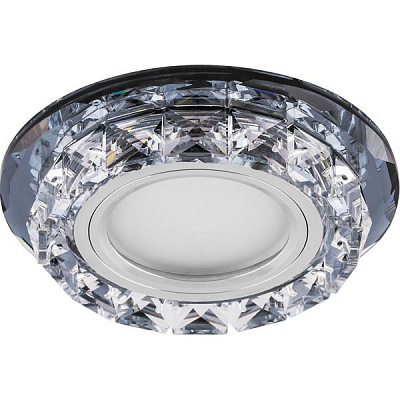 Світильник точковий Feron із Led-підсвічуванням, скло GU5.3 хром CD878