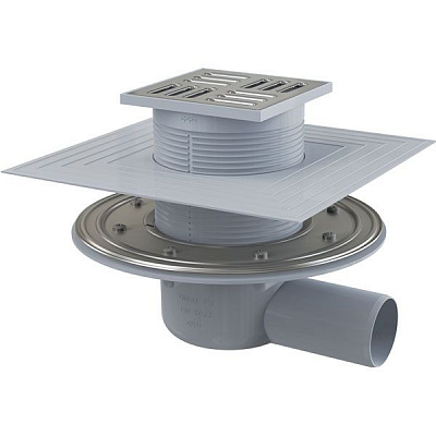 Душовий трап Alca Plast Трап 105X105/50мм з боковим сток