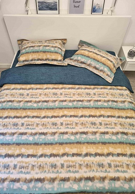 Комплект постільної білизни Смарагд євро Прованс