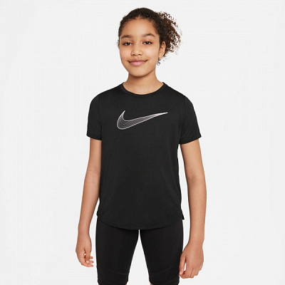 Футболка Nike G NK DF ONE SS TOP GX DD7639-010 р.XL чорний