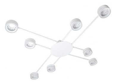 Люстра стельова Светкомплект G NURE 8xGX53 білий