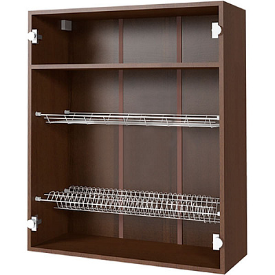 Шкаф верхний сушка Грейд 80x92 орех