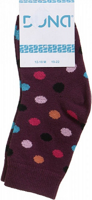 Шкарпетки дитячі для дівчаток Duna 474 р.16–18 темно-бузковий