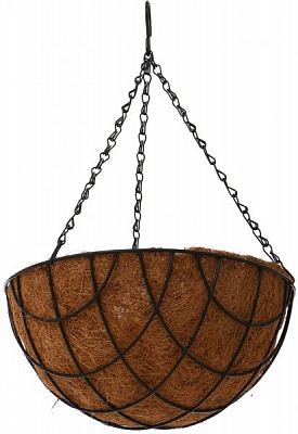 Кашпо декоративне круглий 18л чорний (HY11-01-12)