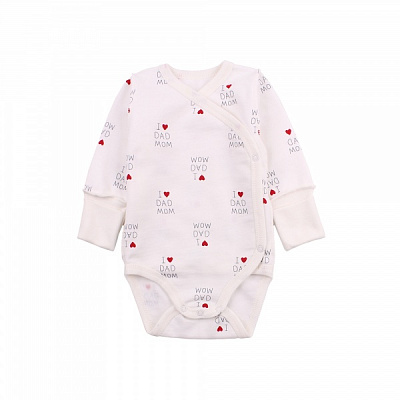 Боди унисекс Фламинго р.56 молочный 146-008 