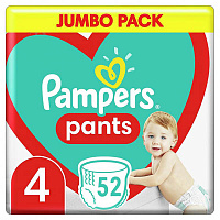 Подгузники-трусики Pampers Pants Maxi 4 9-15 кг 52 шт.