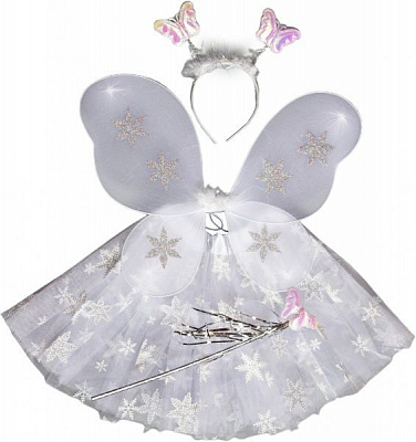 Костюм дитячий карнавальний з зірочками білий HLJ170419-6