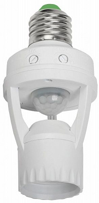 Датчик движения IEK ДД 045 E27 360° 6м 60W IP20 белый LDD10-045-60-001