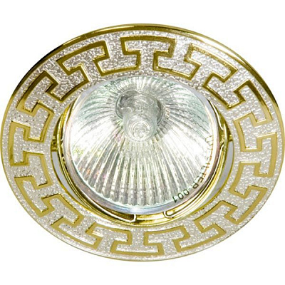 Светильник Feron DL2008 GU5.3 серебро/золото