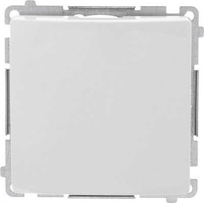 Вимикач одноклавішний Simon Basic без підсвітки 10 А 250В білий BMW1.01/11