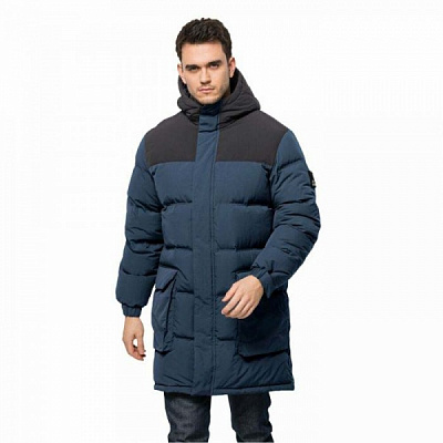 Пуховик Jack Wolfskin ALEX LONG DOWN JKT M 1207251_1383 р.S синий