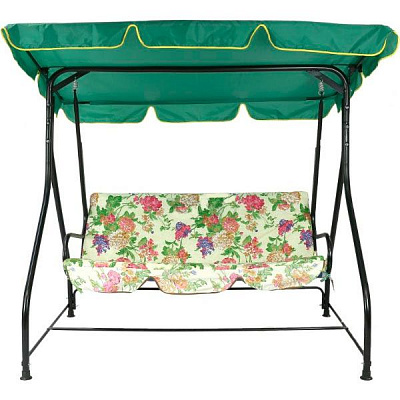 Качели садовые Underprice Вероника цветы 191x116x166 см