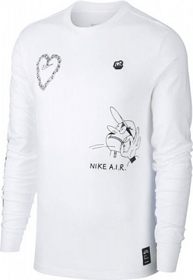 Футболка с длинным рукавом Nike M NSW LS TEE SSNL 2 CK2983-100 M белый