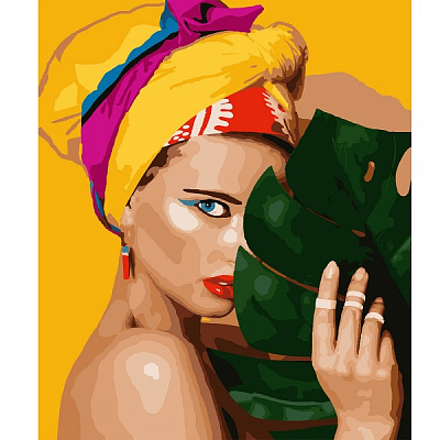 Картина стразами Тропіканка 40x50 см на підрамнику 954121 Santi