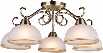 Люстра потолочная Arte Lamp Beatrice A1221PL-5AB 5x40 Вт E27 античная бронза 
