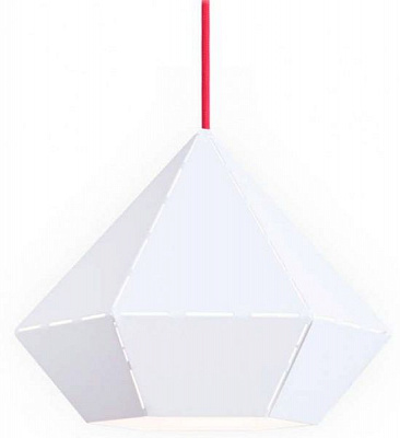 Подвес Nowodvorski Diamond 1x60 Вт E27 белый с красным 6342 