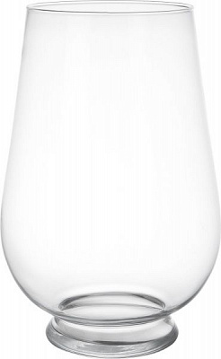 Ваза на ніжці скляна прозора 40х27 Wrzesniak Glassworks