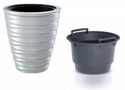Горшок для цветов Prosperplast FREZE 400 мм круглый белый 