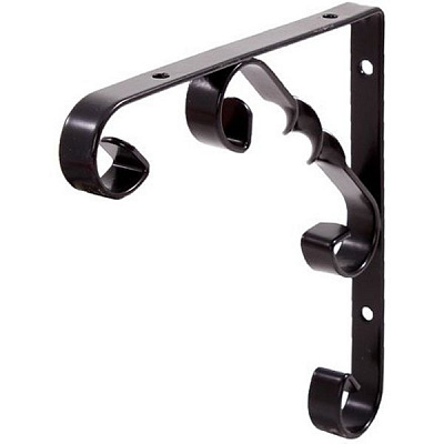 Кронштейн  L7406BL орнаментал 150х150 мм чорний