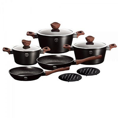 Набор посуды Ebony ROSEWOOD Collection 10 предметов BH 1534N Berlinger