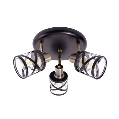 Спот Altalusse INL-6146C-03 3x40 Вт E14 античная бронза/венге 