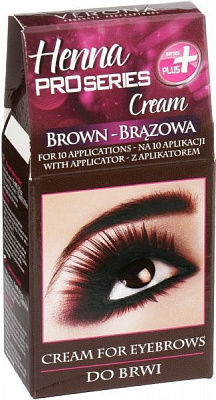 Фарба для брів і вій Verona Henna ProSeries Cream коричневий 15 мл