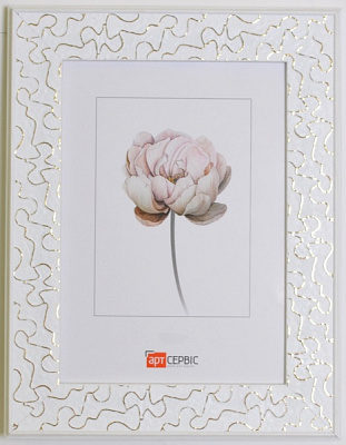 Рамка для фото Арт-Сервіс ЕА-01845 1 фото 21х30 см білий із золотистим