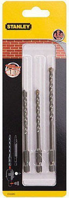 Сверло по кирпичу Stanley SUPER-LOСK 69 мм 4-6 мм 3 шт. STA53053