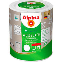 Эмаль Alpina Aqua Weisslack глянцевая 0.3 л