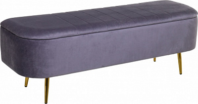 Скриня-пуф Christian 120х38х42 см темно-сірий