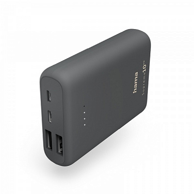 Універсальна мобільна батарея Hama 201668 10000 mAh grey (201668) Supreme 10HD
