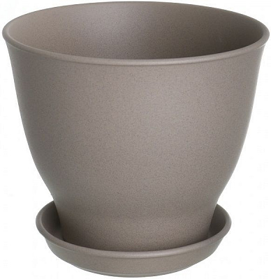 Горщик керамічний Оріана-Запоріжкераміка Віктор крихта круглий 4л капучино (107-0-145)