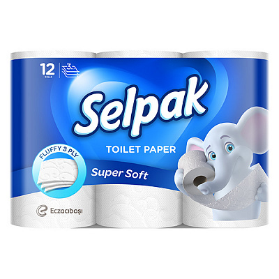 Бумага туалетная Selpak 10+2 шт