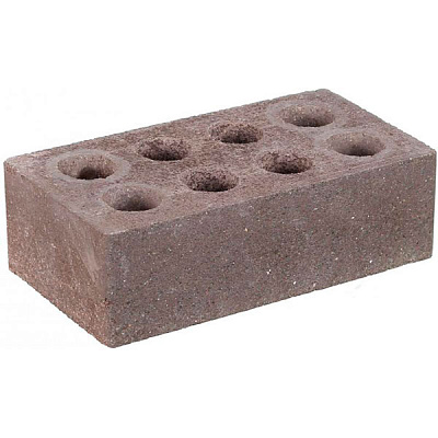 Кирпич гиперпрессованный Литос Магма пустотелый евро шоколад