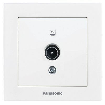 Розетка TV кінцева без заземлення Panasonic Karre Plus 55 білий WDTC94512WH-UA1