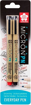Набір ручок Sakura PIGMA MICRON PN 2 штуки 0.4-0.5мм BLXSDK2F