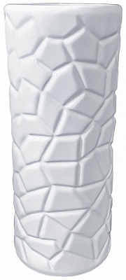 Ваза керамическая Колба 25 см белый 
