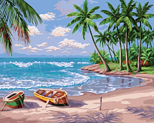 Картина по номерам Райское побережье bk_1296 40x50 см BookOpt 